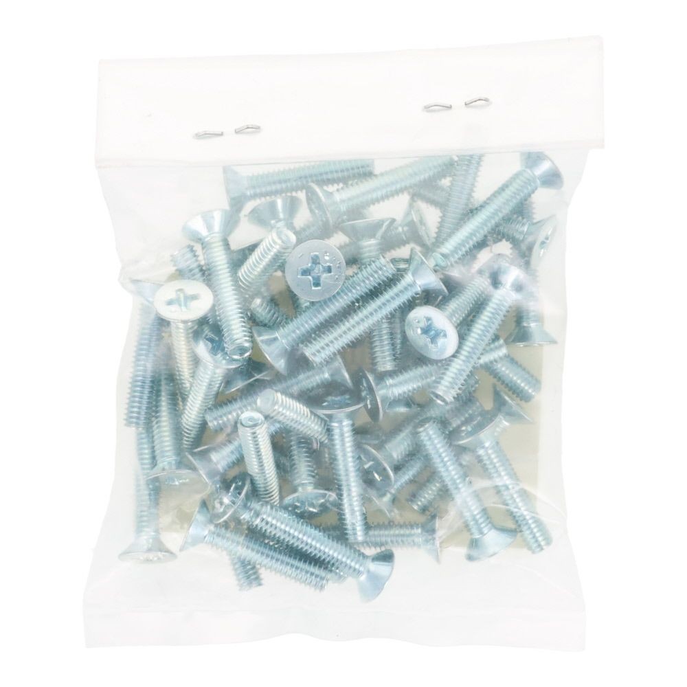 ユニクロ　小ねじ　皿　Ｍ４&times;２０　５０個入り, 小ねじ, M4&times;20