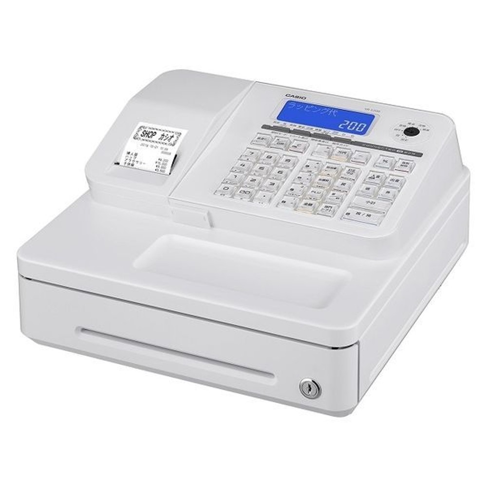 カシオレジスター　SR‐S200EX‐WE, ホワイト, SR‐S200EX‐WE