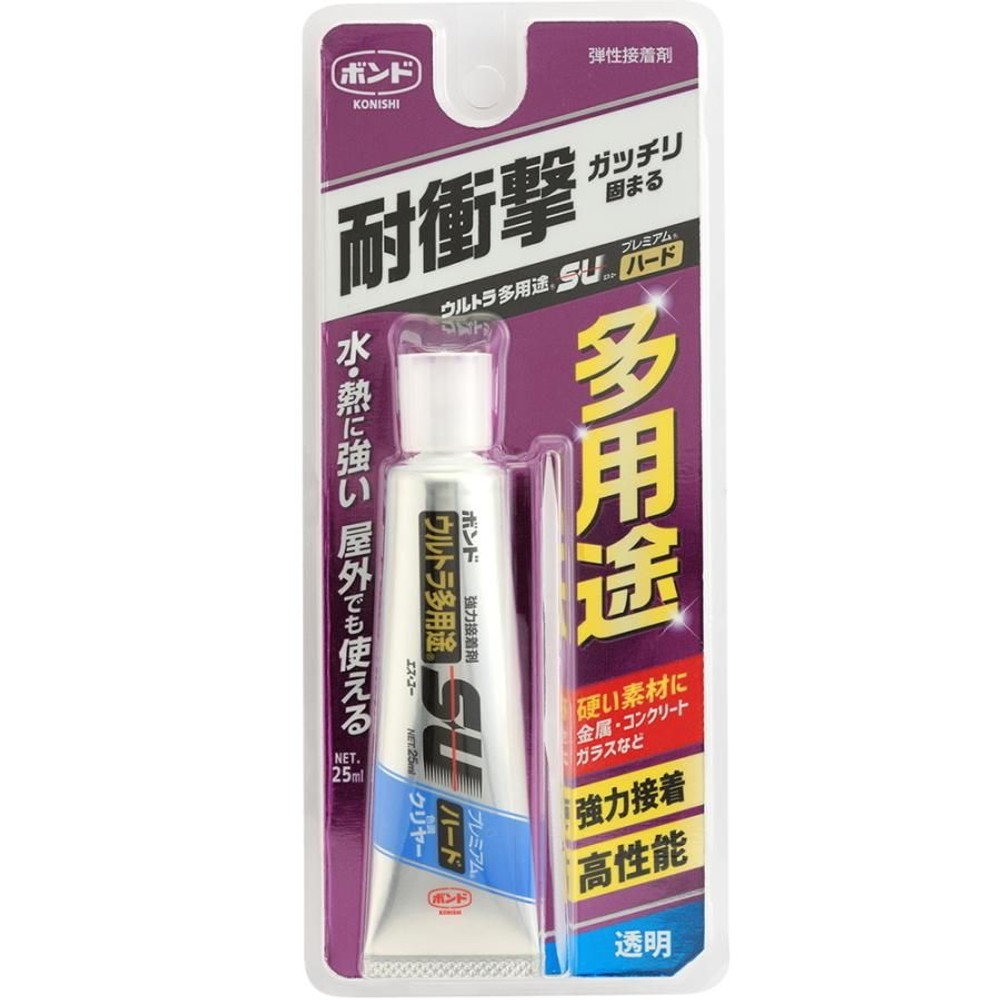 コニシ ボンド ウルトラ多用途ＳＵプレミアムハード クリヤー 25ml, クリヤー, 25ml