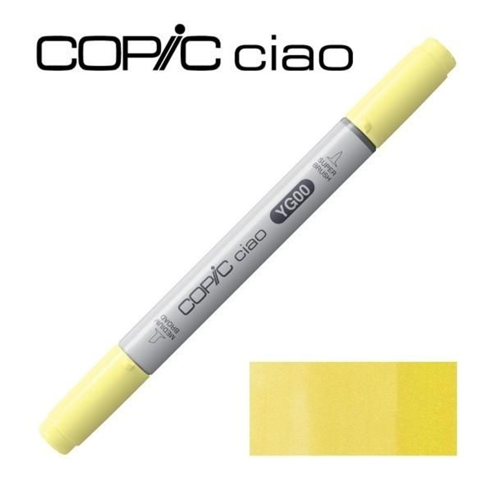 コピックチャオ YG00 ミモザ・イエロー, コピックチャオ YG00 ミモザ, スケッチ
