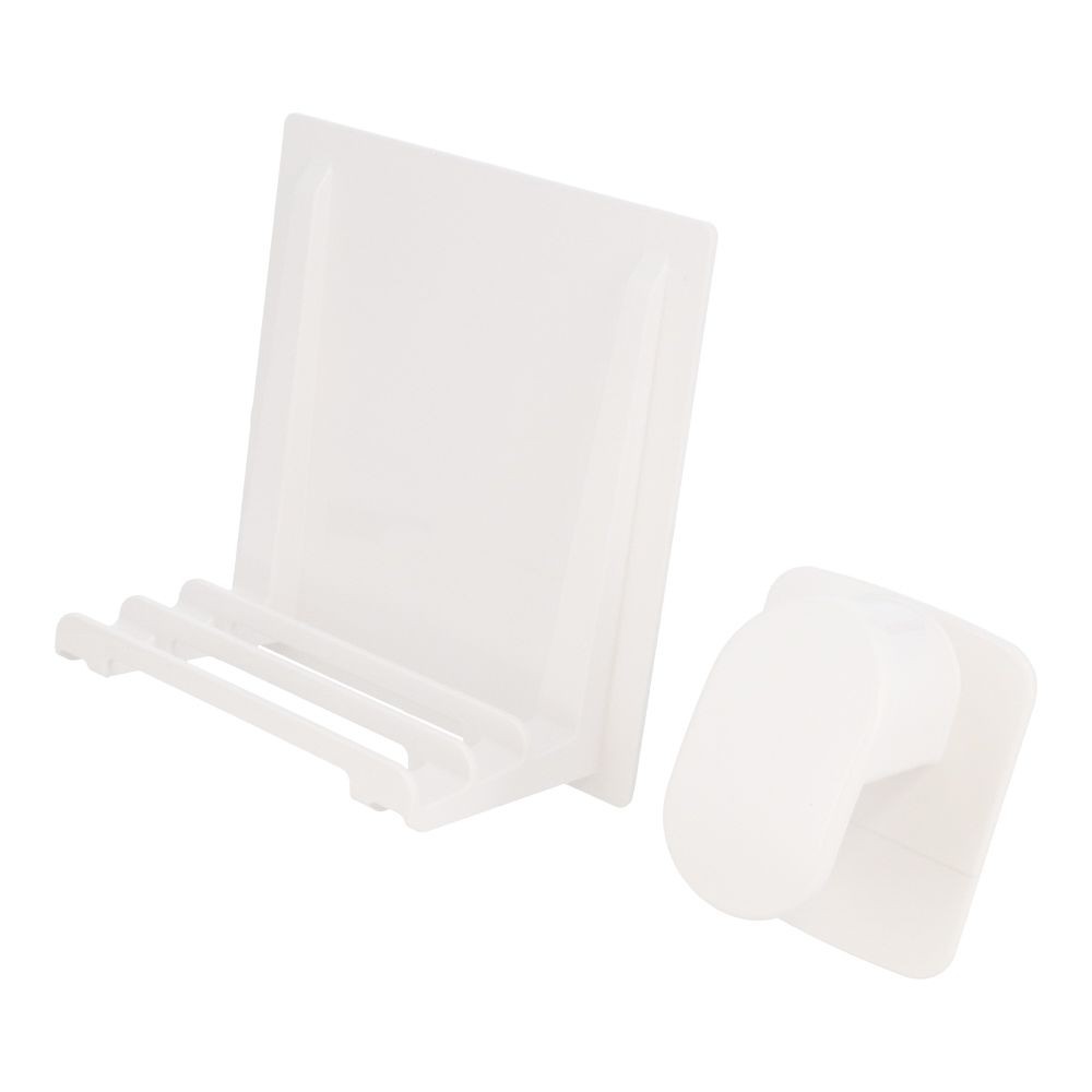 風呂蓋マグネットホルダー　スライド式　２点止め, ホワイト, 2点止め
