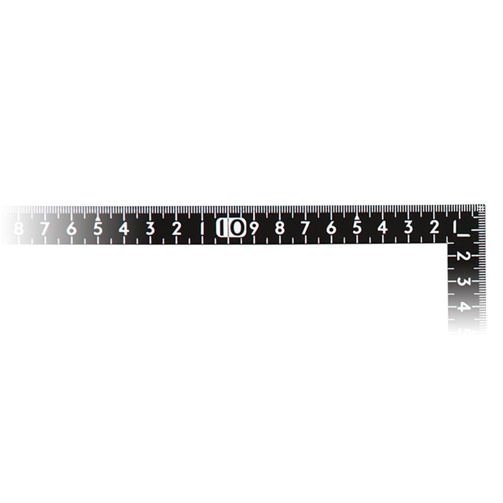 曲尺小型 サンデーカーペンター 黒色 30&times;15cm 裏面角目白目盛, 12416, 30&times;15cm