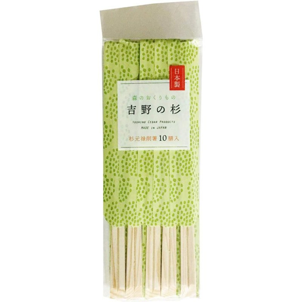 吉野杉の元禄削箸24ｃｍ　10膳, その他カラー１, その他サイズ１