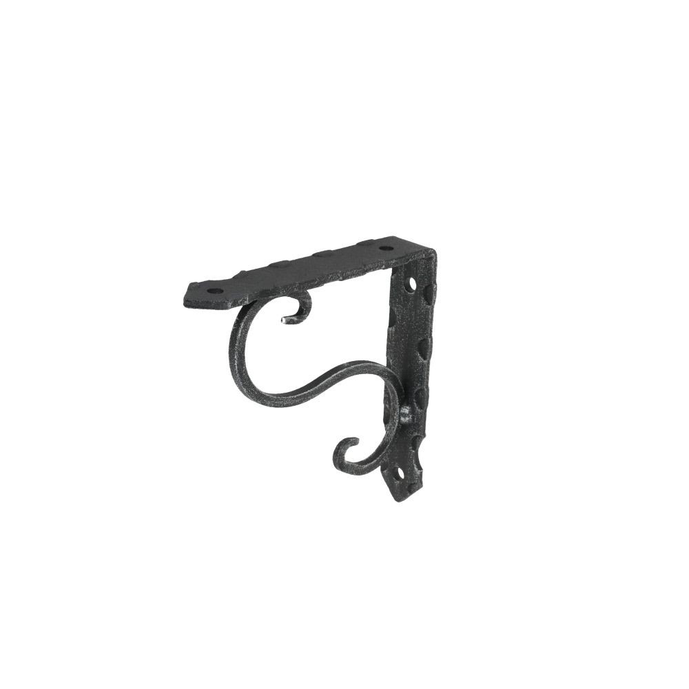 ＫＧＹ　鍛冶屋の棚受　１０５&times;１０５ｍｍ　黒, ブラック, 105&times;105mm