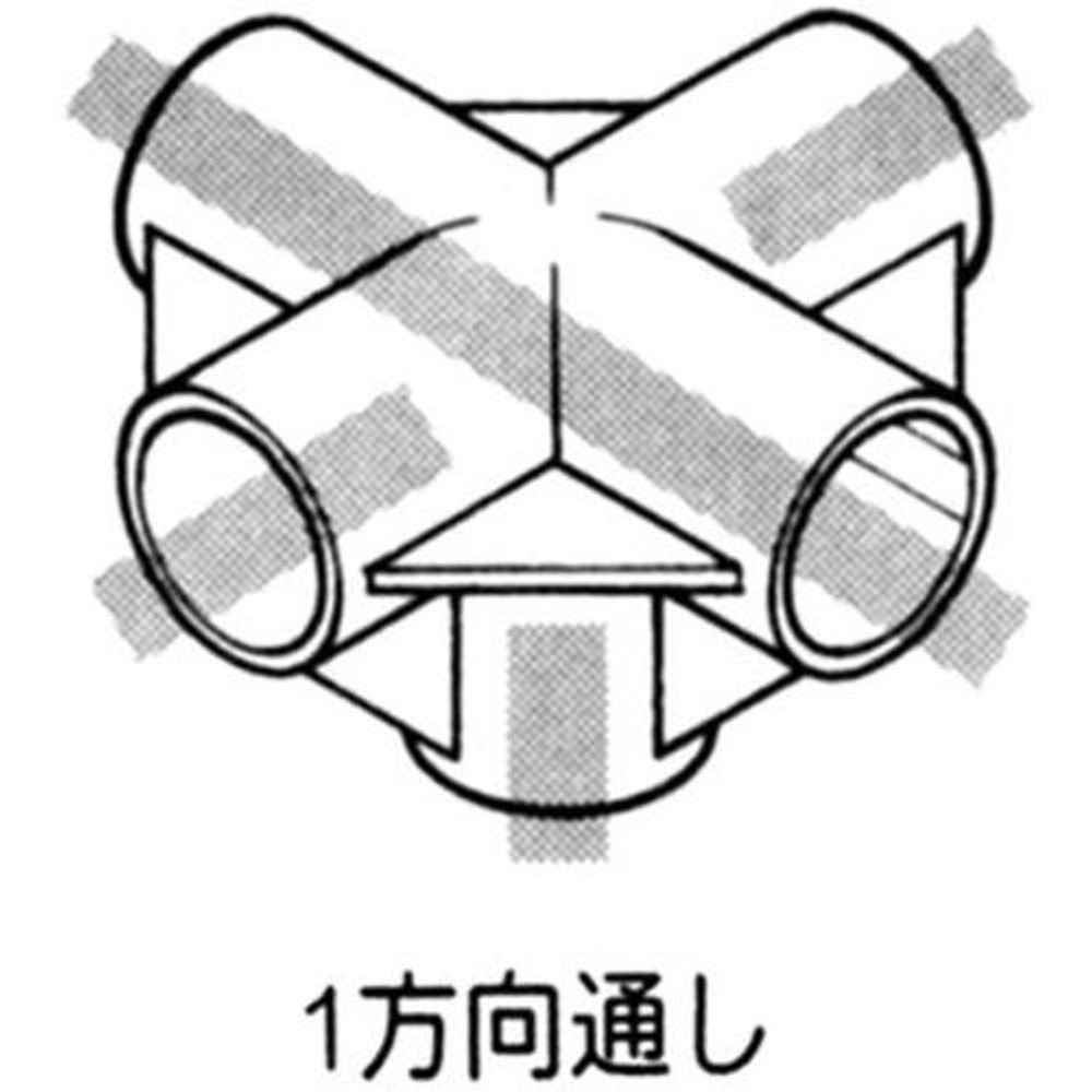 YAZAKI 矢崎化工 イレクタープラスチックジョイント J-15B S 枠・パイプのつなぎ用　&Phi;28用, アイボリー, J-15B S（5方向ジョイント（枠のつなぎ用・1方向通し））