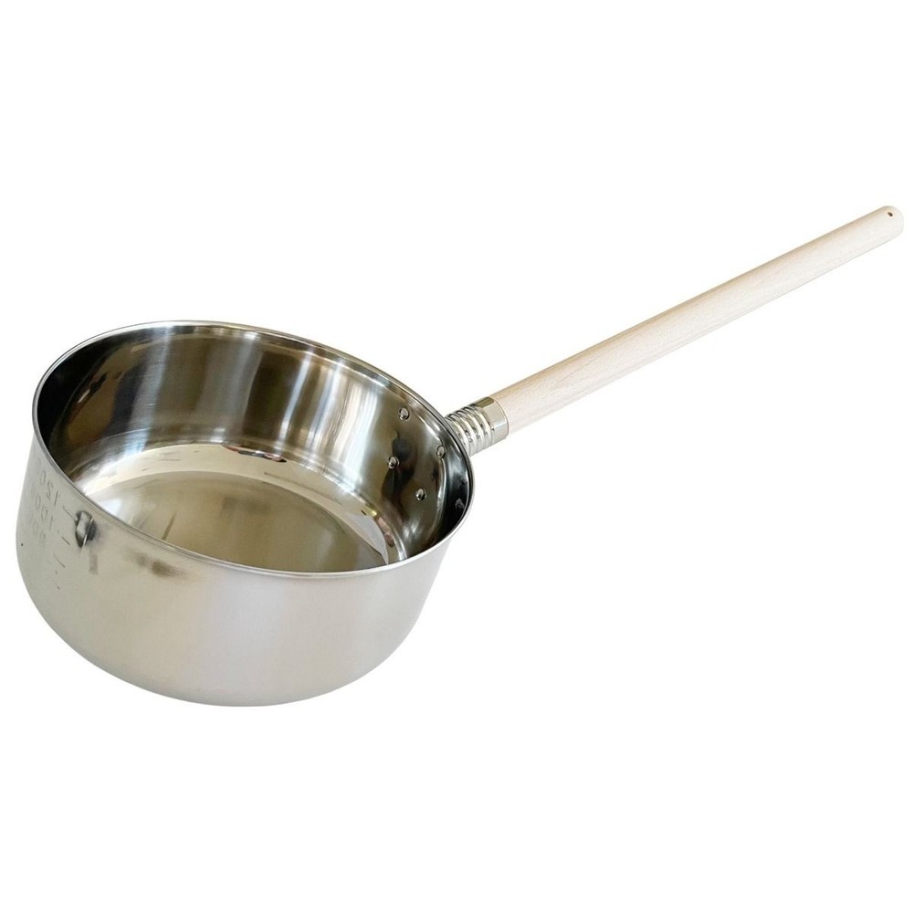 HoneyCook 18-8ステンレス 水杓子 目盛付 16cm PR2647, ステンレス, 16cm