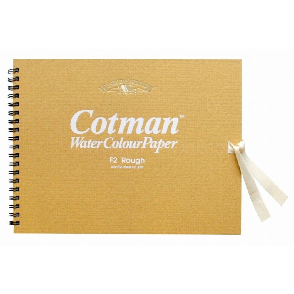 ウィンザー＆ニュートン コットマン スケッチブック アラメ F2 240x190mm, 粗目, F2