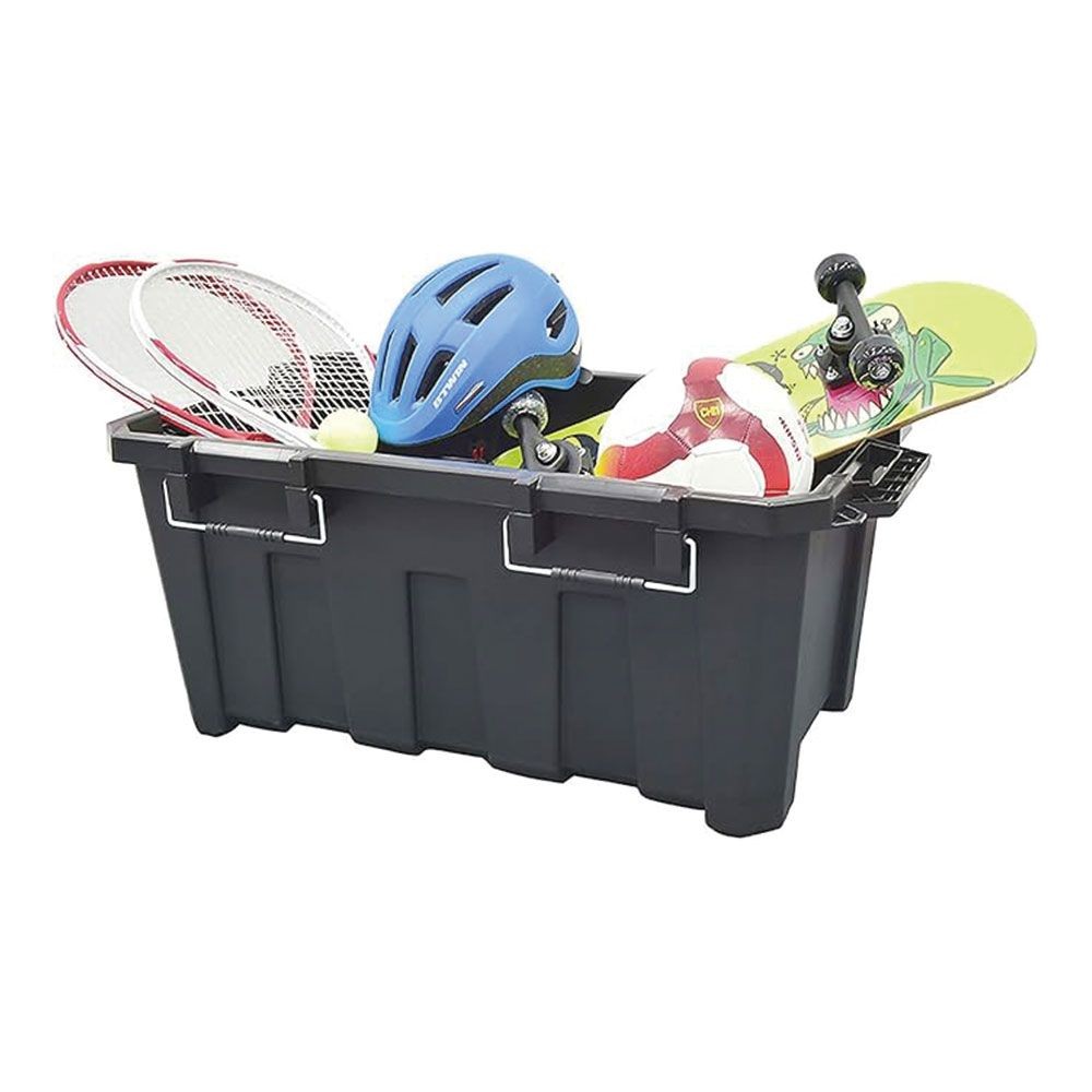 タクティクス コンテナボックス 135L 幅850&times;奥行610&times;高さ450mm, 黒, 135L