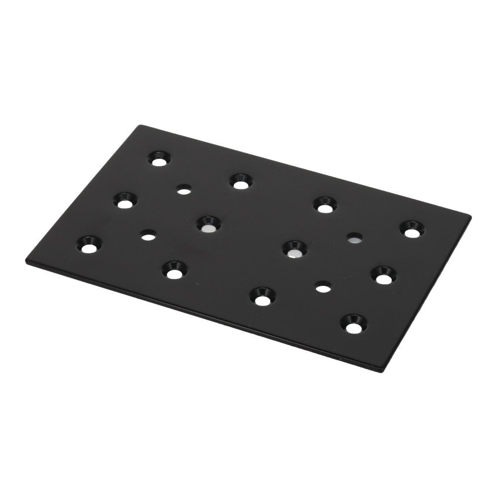 ２&times;４金具　帯金具８０&times;１２０, 黒, 帯金具