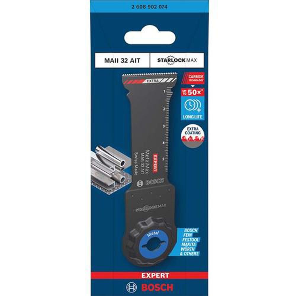ボッシュ 金属ステン用超硬ブレード MAII32AIT, ブラック, 刃幅32mm&times;刃長70mm