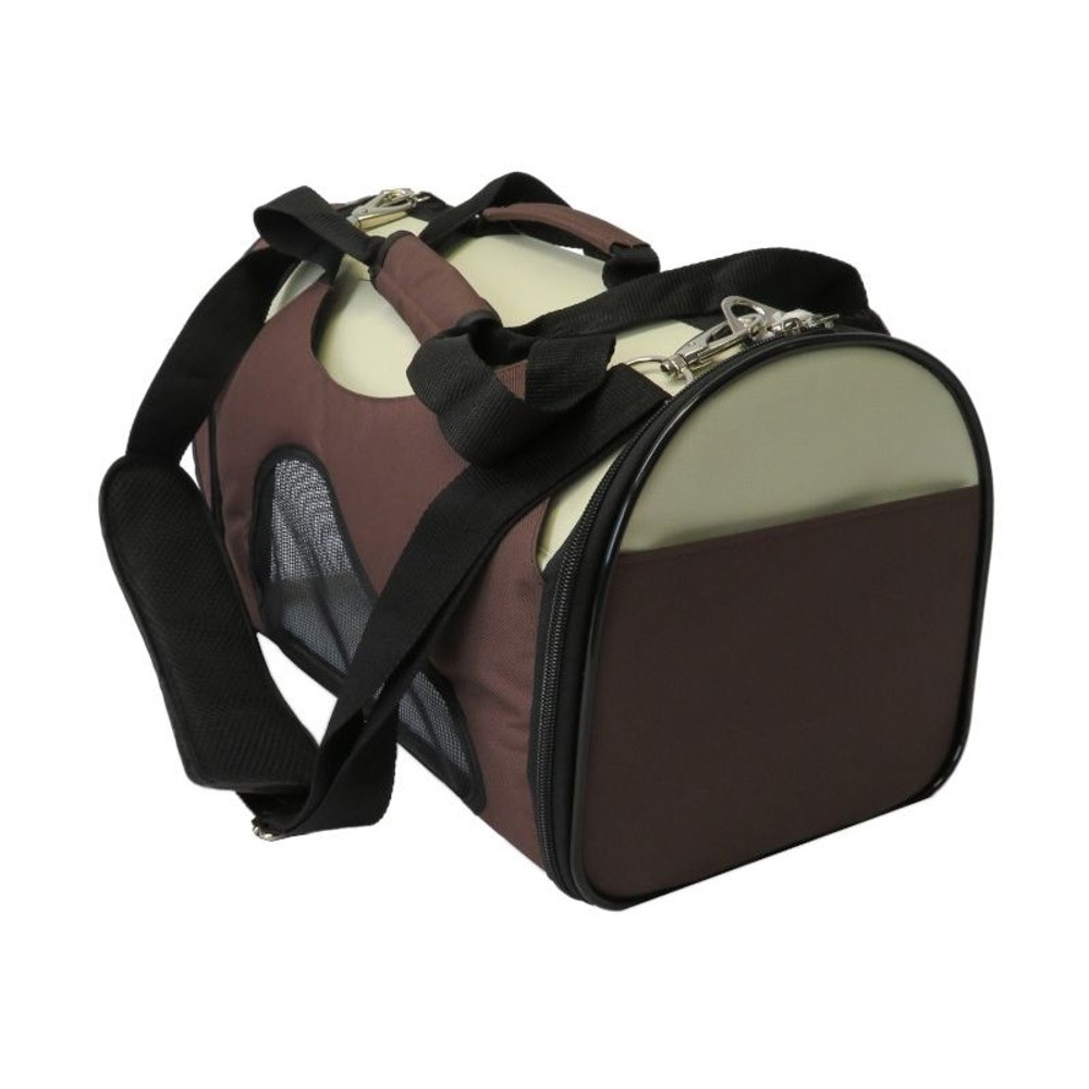 ビバホーム 折りたたみ式ペット用キャリーバッグ　BR, ブラウン（S）, Sサイズ