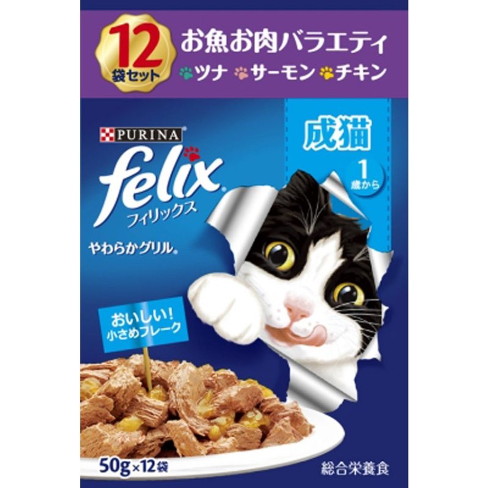 ネスレ　フィリックスパウチ　成猫魚肉　50ｇ×12, その他カラー１, その他サイズ１