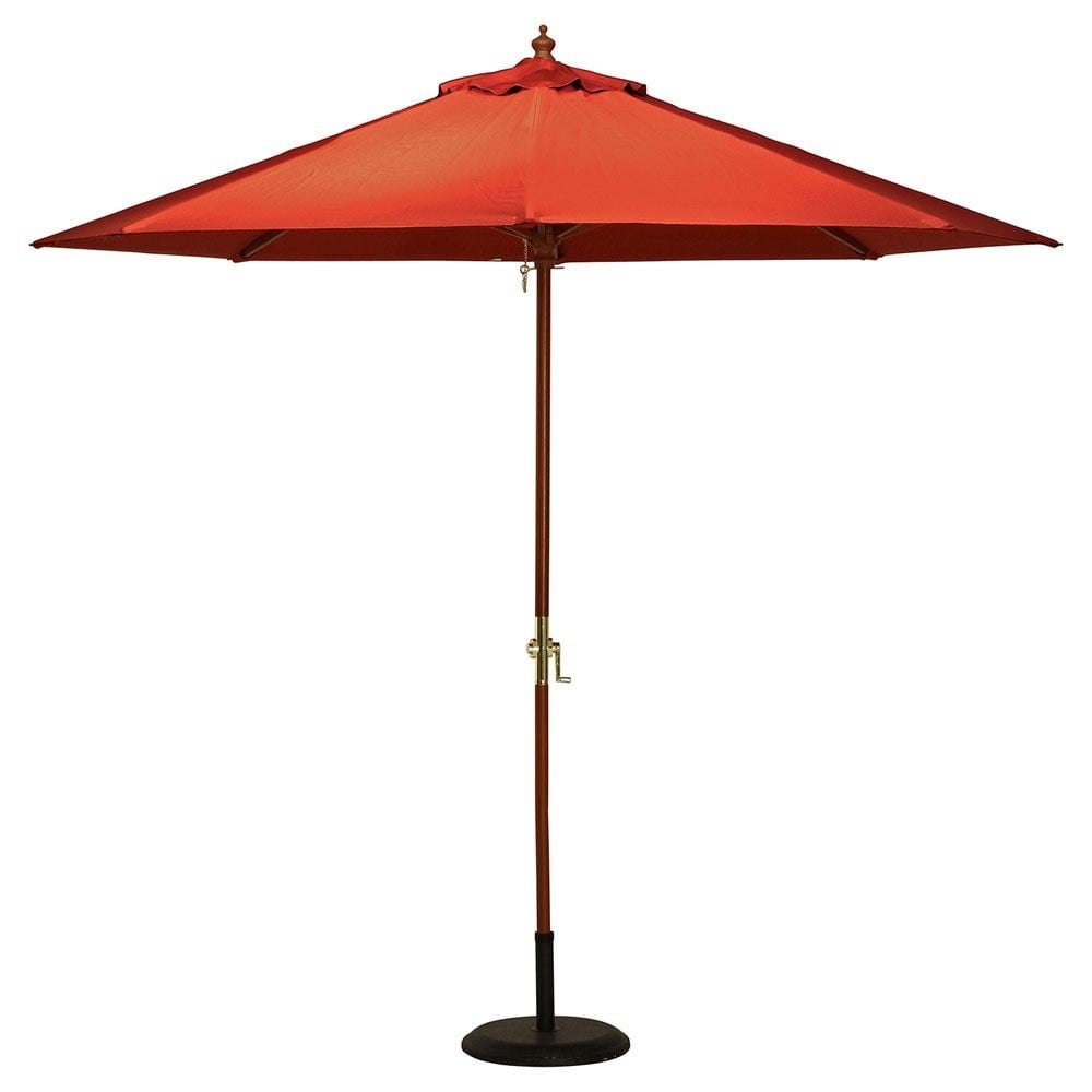 不二貿易  木製パラソル　270ｃｍ, ブラウン, 直径約2.5m