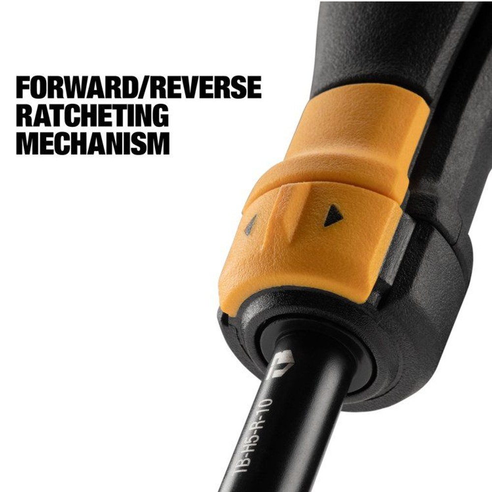 TOUGHBUILT（タフビルト）　ラチェットマルチビットドライバー　24ビットセット　TB-H5S2-MR-A, 黒, TB-H5S2-MR-A