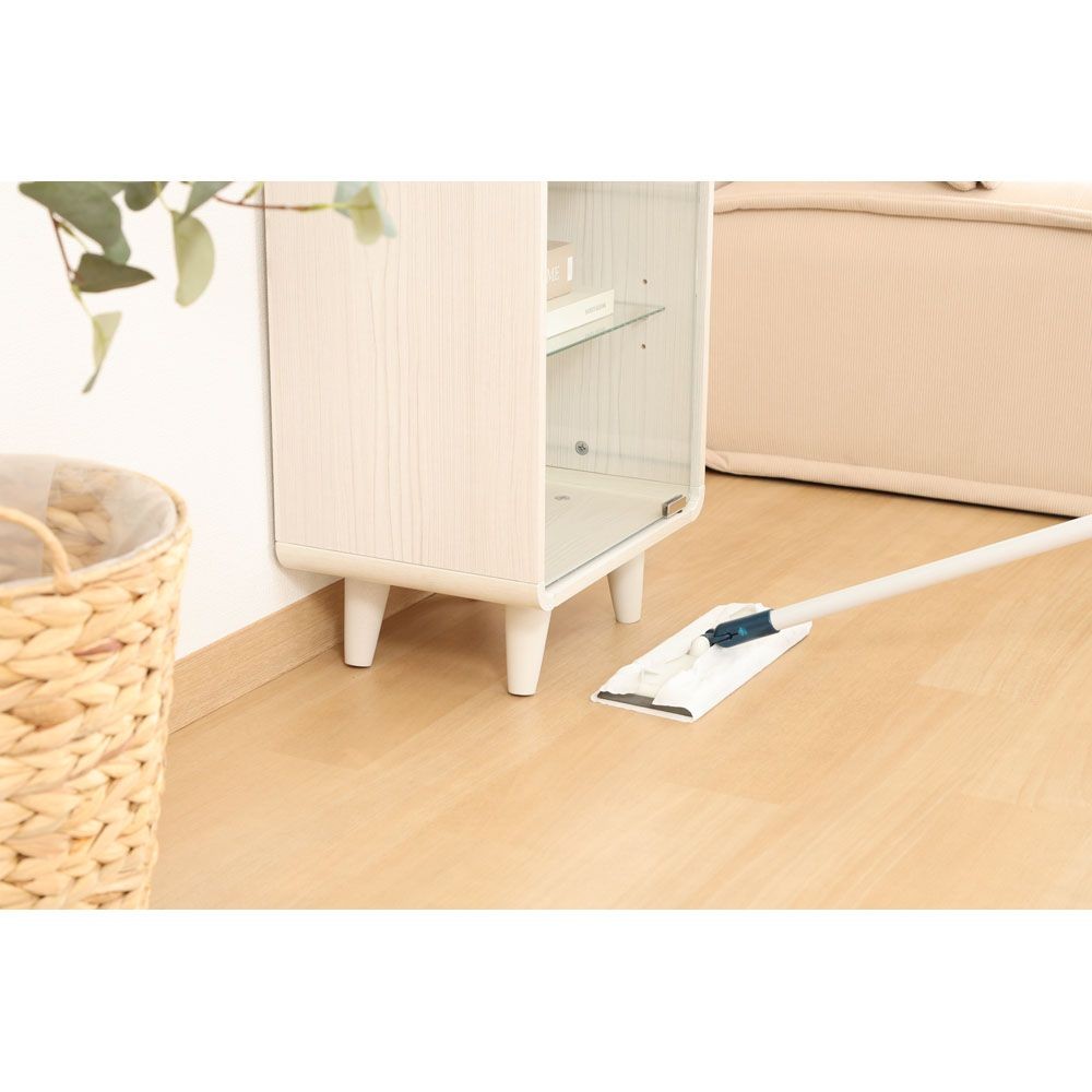 不二貿易 コレクションシェルフ　クレール　ハイ　ホワイトウォッシュ【メーカー直送・代引不可】, ホワイト, 幅360mm&times;奥行265mm&times;高さ890mm