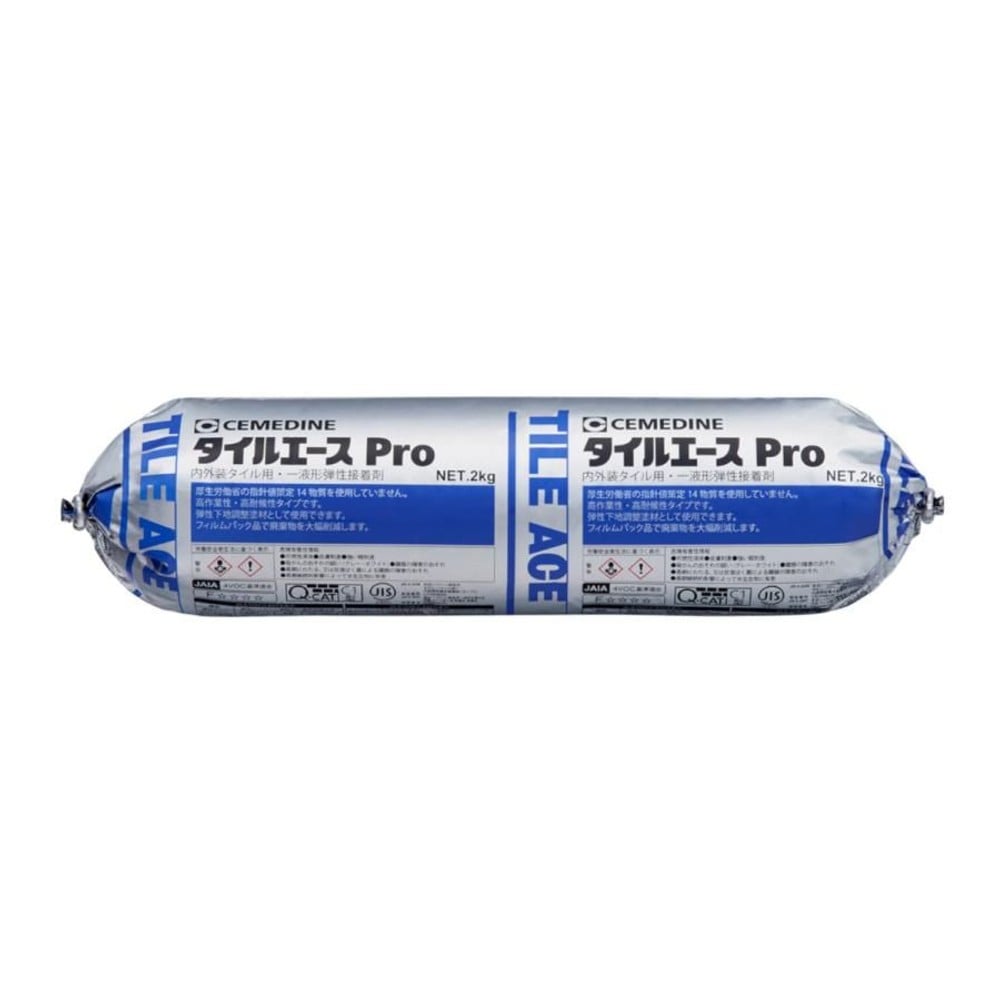 セメダイン 接着剤 内外装タイル用 タイルエースPro 2kg ホワイト RE-459, ホワイト, 2.0kg
