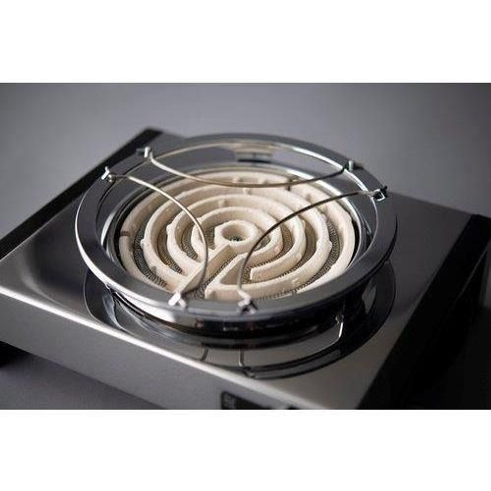 シュアー　電気コンロ　SK‐65V, ステンレス, 幅290&times;奥行220&times;高さ85mm