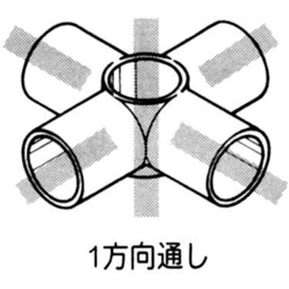 YAZAKI 矢崎化工 イレクタープラスチックジョイント J-121B S 枠・パイプのつなぎ用　&Phi;28用, アイボリー, J-121B S