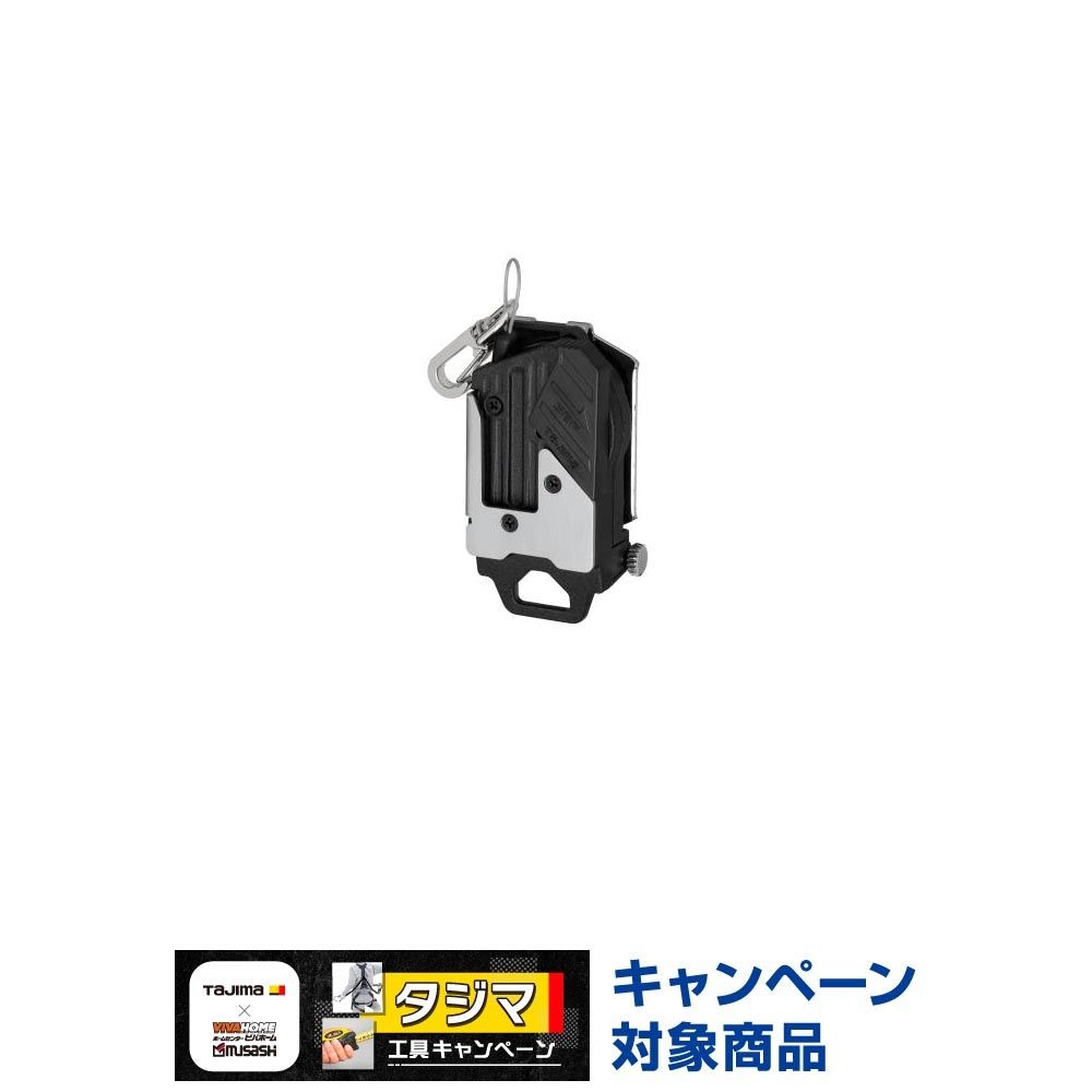 TAJIMA（タジマ）　セフホルダー胴ベルト用 金属 リールワイヤー 右用　SF-MHLDC10W, ブラック, 胴ベルト用