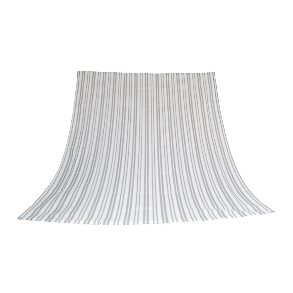 日よけオーニング グレーストライプ, グレーストライプ（200×200）, 200×200cm