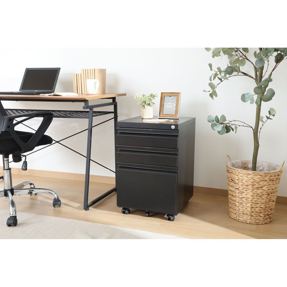 不二貿易 カプリス　インキャビネットＢＫ【メーカー直送・代引不可】, ブラック, 幅390mm&times;奥行440mm&times;高さ600mm