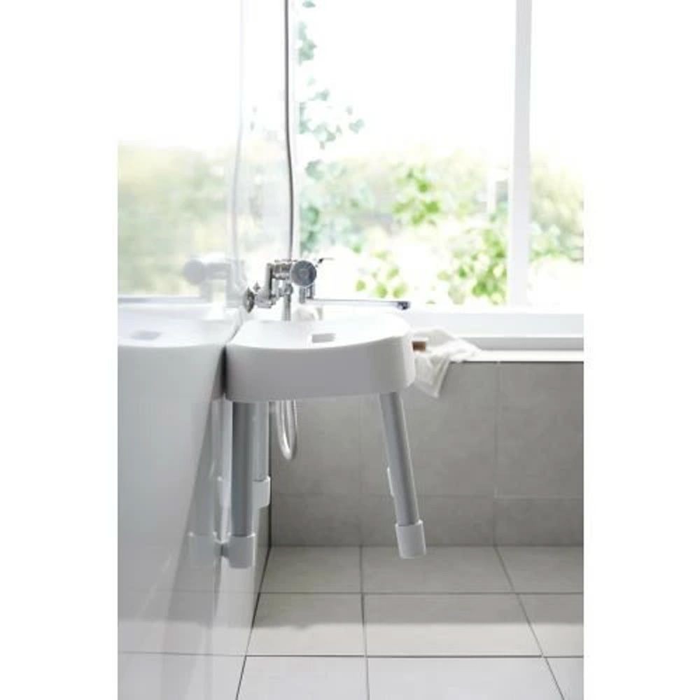 山崎実業 MIST ミスト マグネット&風呂イス SH30, ブラック, 幅325mm&times;奥行275mm&times;高さ300mm