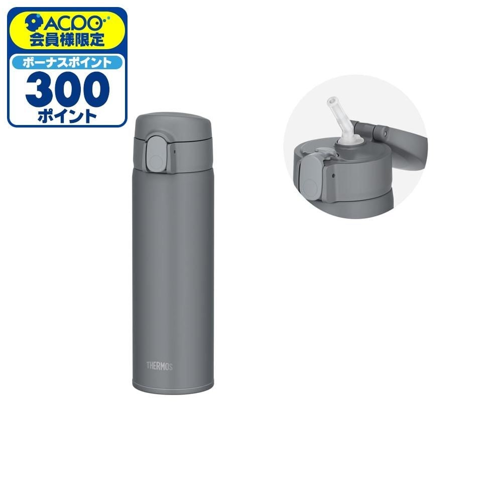 サーモス　真空断熱ストローボトル　ＦＫＡー５００　ＤＧＹ, ダークグレー, 510ml