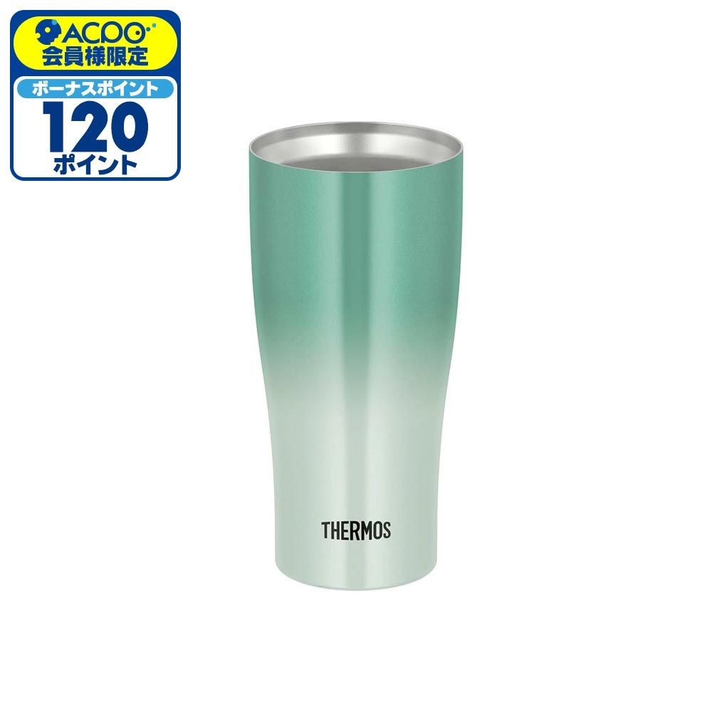 サーモス 真空断熱タンブラー JDY-421C GR-G 420ml, グリーングラデーション, 420ml