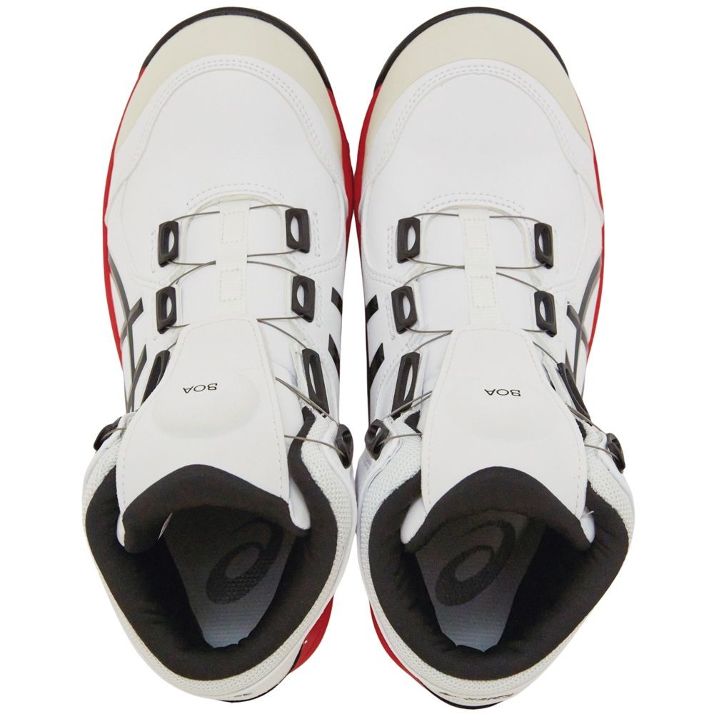 アシックス（ASICS） ウィンジョブ CP304 BOA ホワイト×ブラック, ホワイト×ブラック, 25.5cm