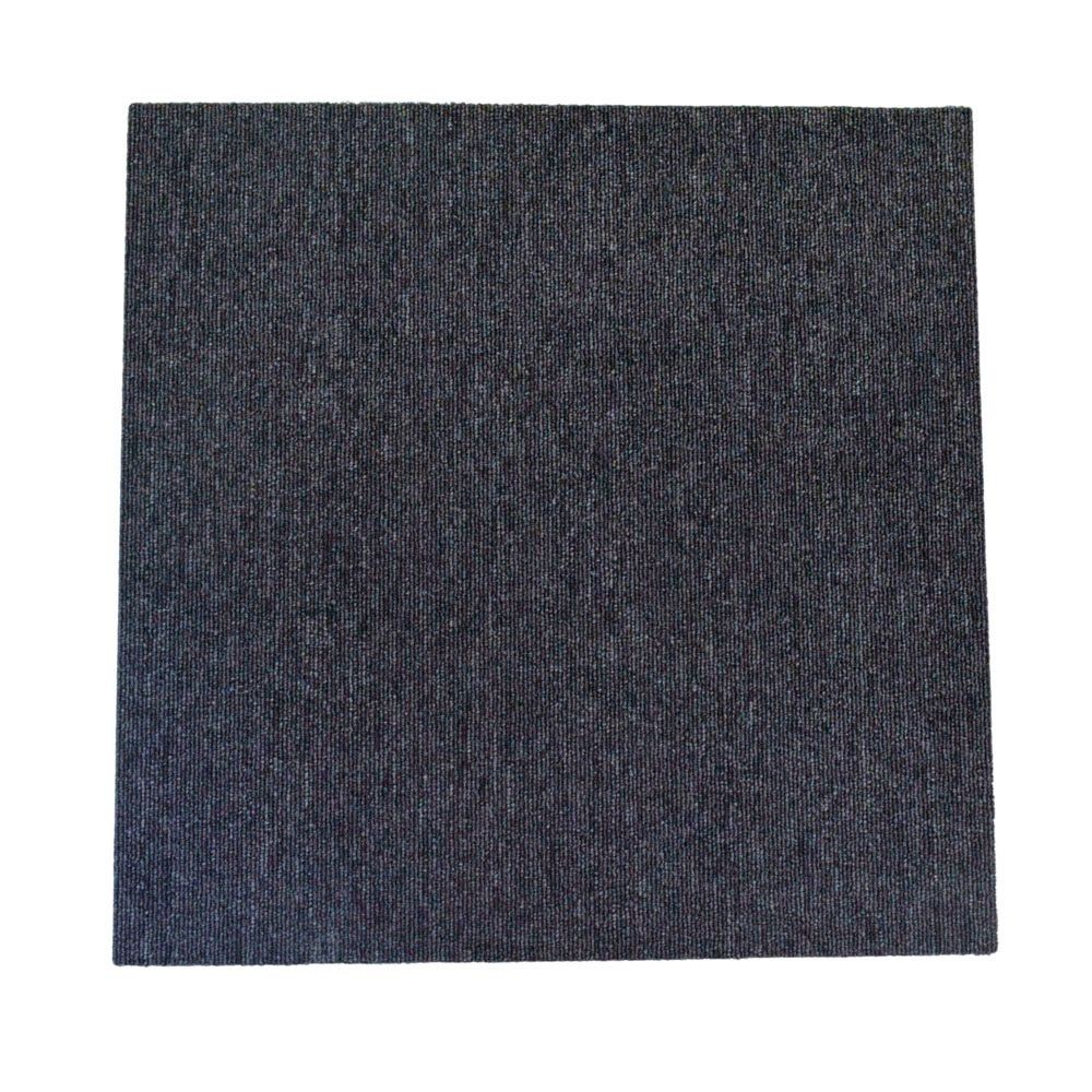 防炎タイルカーペット　ブラック　１６枚入, ブラック, 16枚入