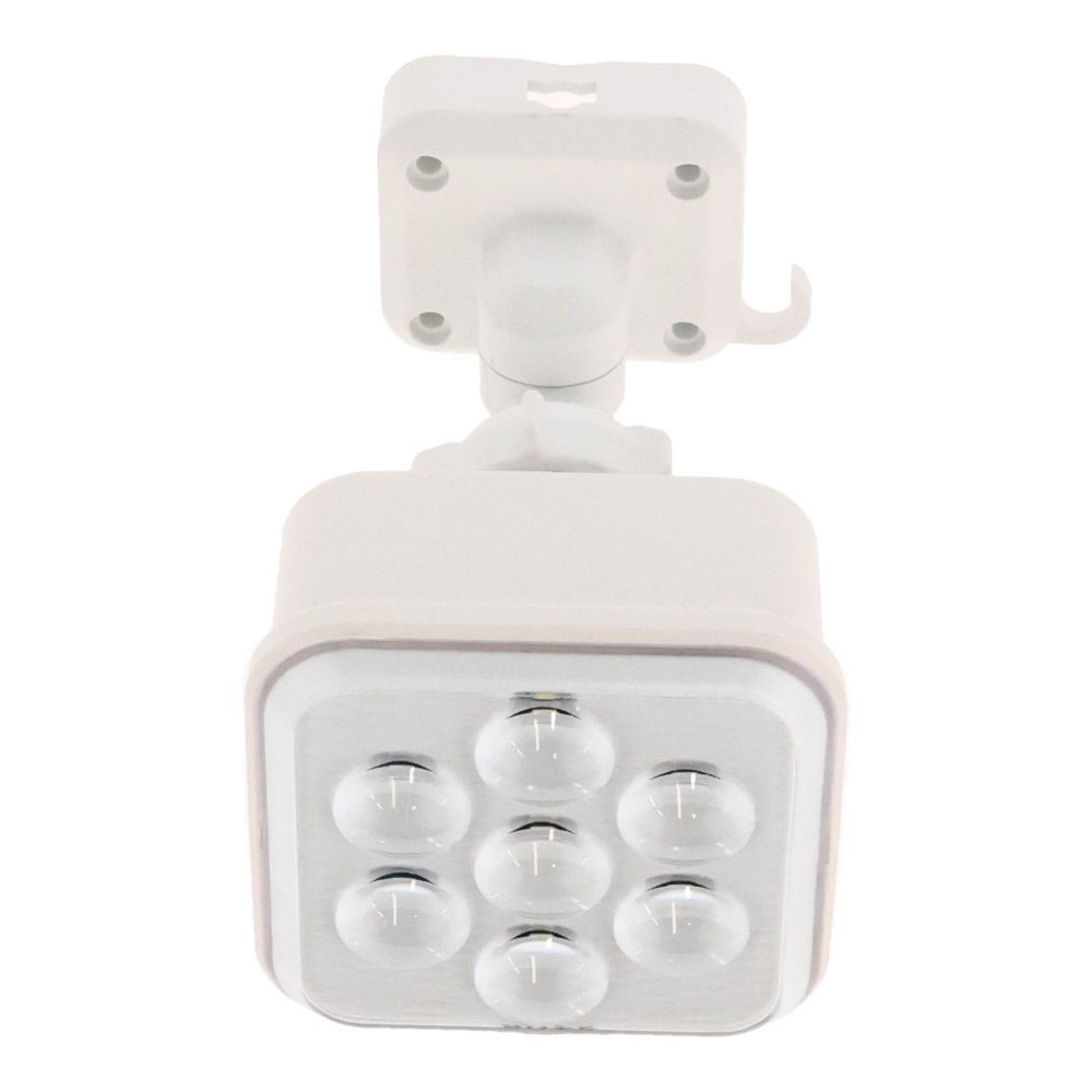５Ｗ×１灯　フリーアーム式LEDソーラーセンサーライト　ＬＳー１１０, 白, LS-110