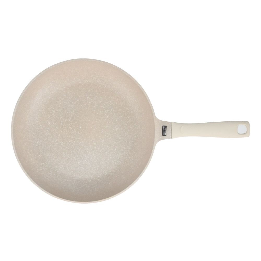 ウィザ WIZ'A　汚れが落としやすい軽量ＩＨフライパン, クリーム(20), 20cm