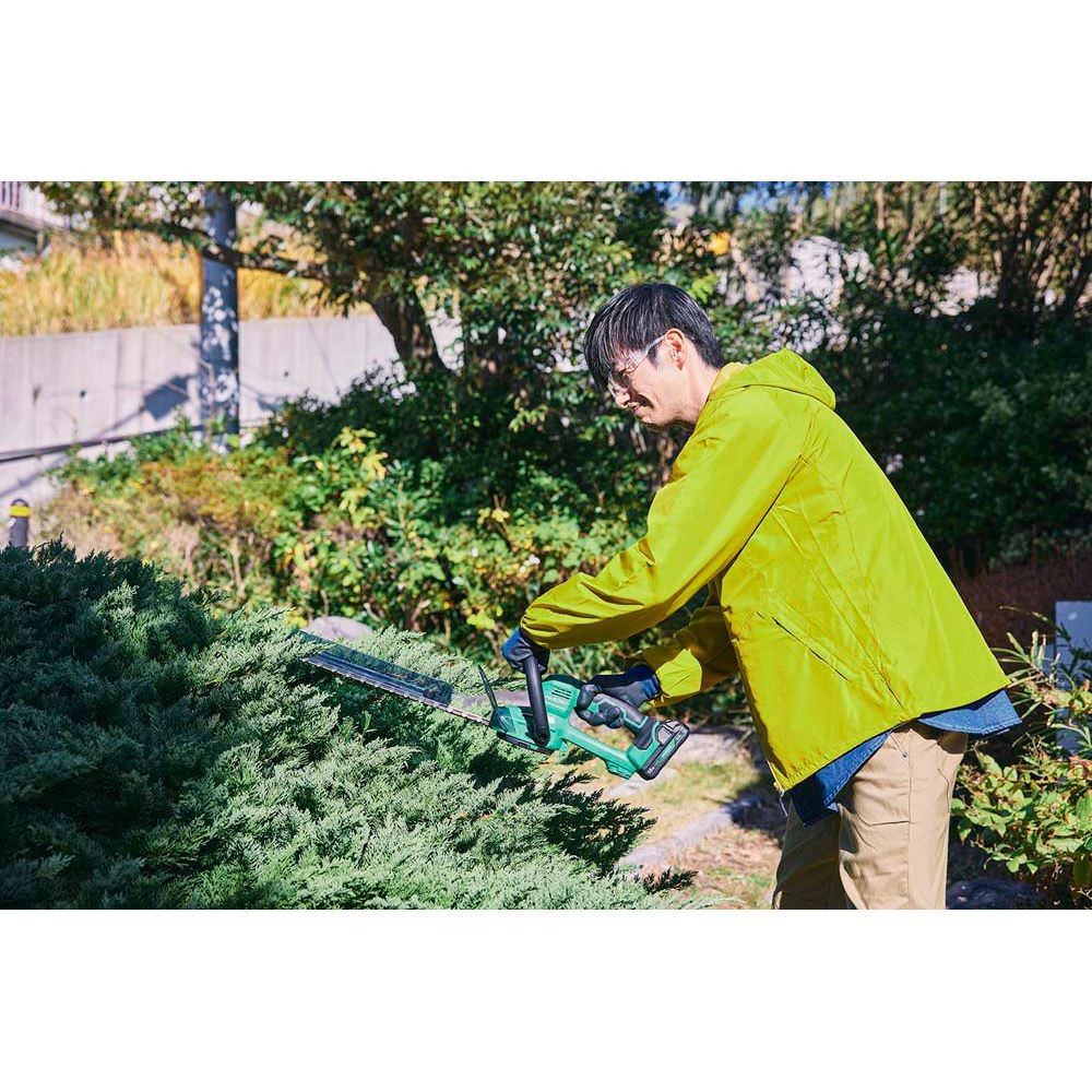 【数量限定】ハイコーキ HiKOKI 18Vコードレス 植木バリカン CH1830DA(BG) 刈込み幅300mm 蓄電池・充電器セット, アグレッシブグリーン, 300mm