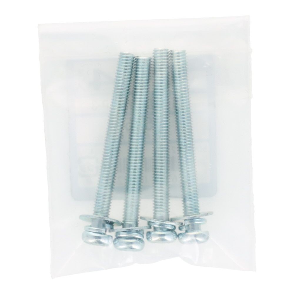 座金組込ネジ　Ｐー３　ユニクロ　Ｍ５&times;５０　４本入, ねじ, M5&times;50