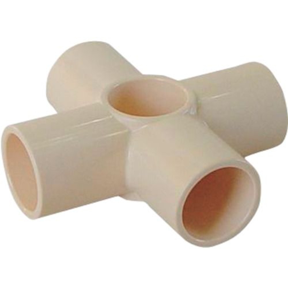 YAZAKI 矢崎化工 イレクタープラスチックジョイント J-121B S 枠・パイプのつなぎ用　Φ28用, アイボリー, J-121B S