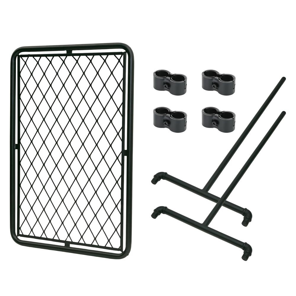 カスタム・フェンスセット　６０×９０×２５．４Φ, シルバー, 60×90cm