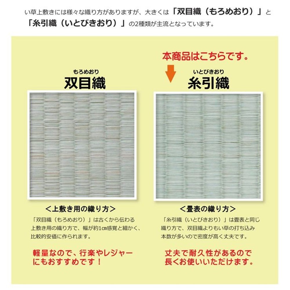 純国産 い草 上敷き カーペット 糸引織 『梅花』 六一間 【メーカー直送・代引不可】, い草, 六一間2畳(約185&times;185cm）