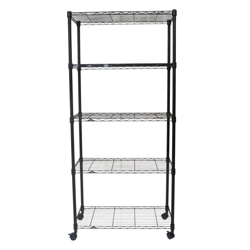 【数量限定】ルミナスノワールフリーラック5段, ヴィンテージ（60cm幅）, 60cm幅