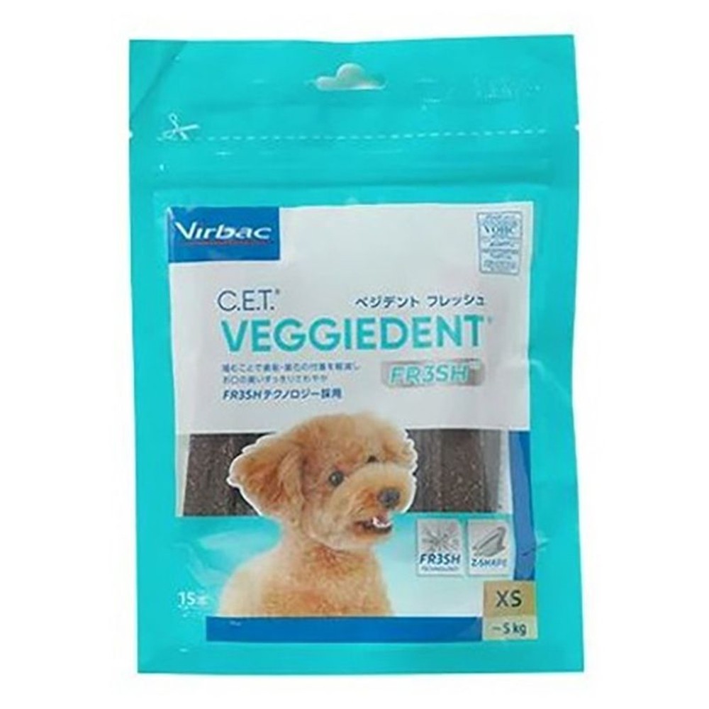 C.E.T.    ベジデントフレッシュXS　15本入, 犬用デンタルガム, 15本