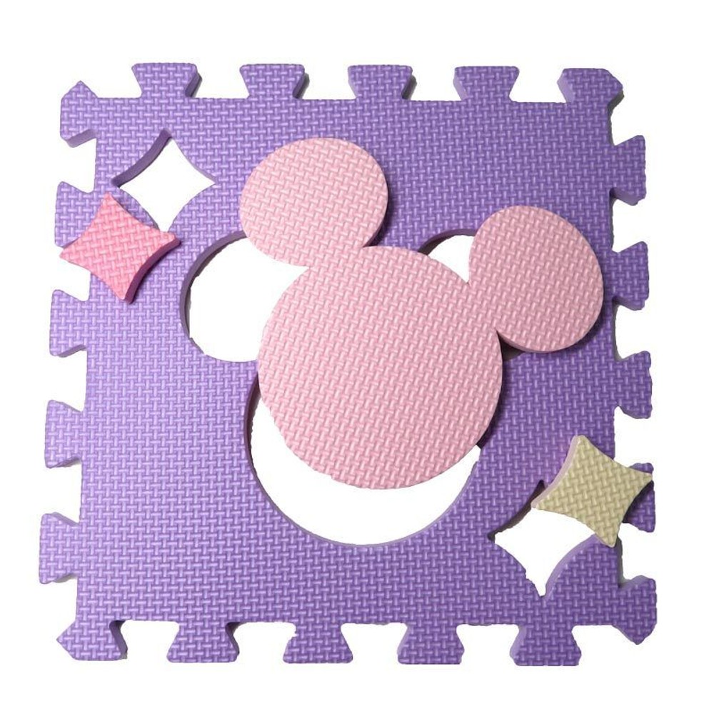 つなげるパズルマット　9枚組　Ｖマカロン／ミッキー＆ミニー, Ｖマカロン, 9枚組