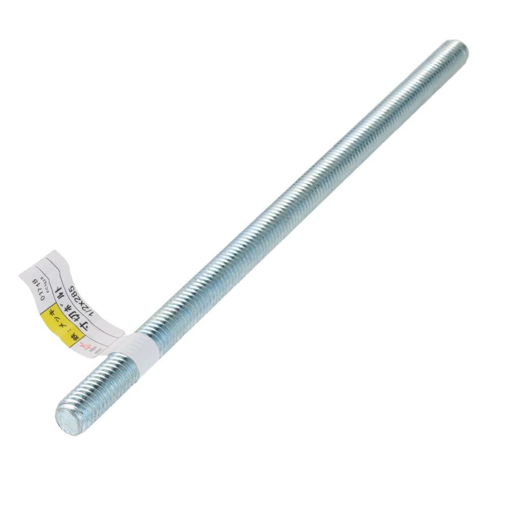 ＤＡＩＤＯＨＡＮＴ　鉄/ユニクロ　寸切ボルト　１/２&times;２８５, シルバー, 1本入り