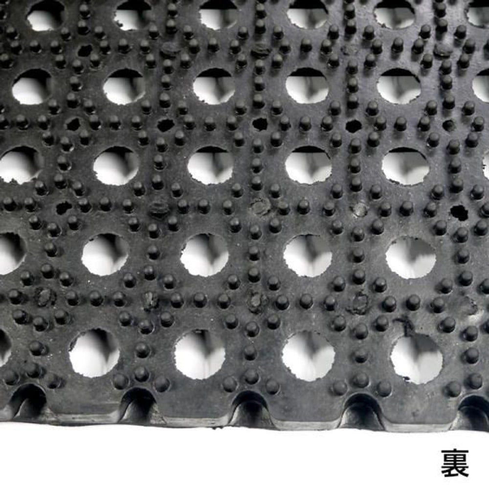 有孔ゴムマット 約1mｘ1.5ｍ 厚さ22mm, ブラック（1&times;1.5）, 1m&times;1.5m