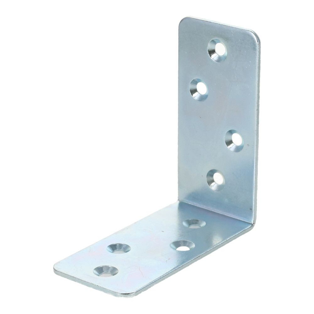 ２&times;４メッキ金具Ｌ型タイプ　３５&times;７５&times;７５, メッキ, L型