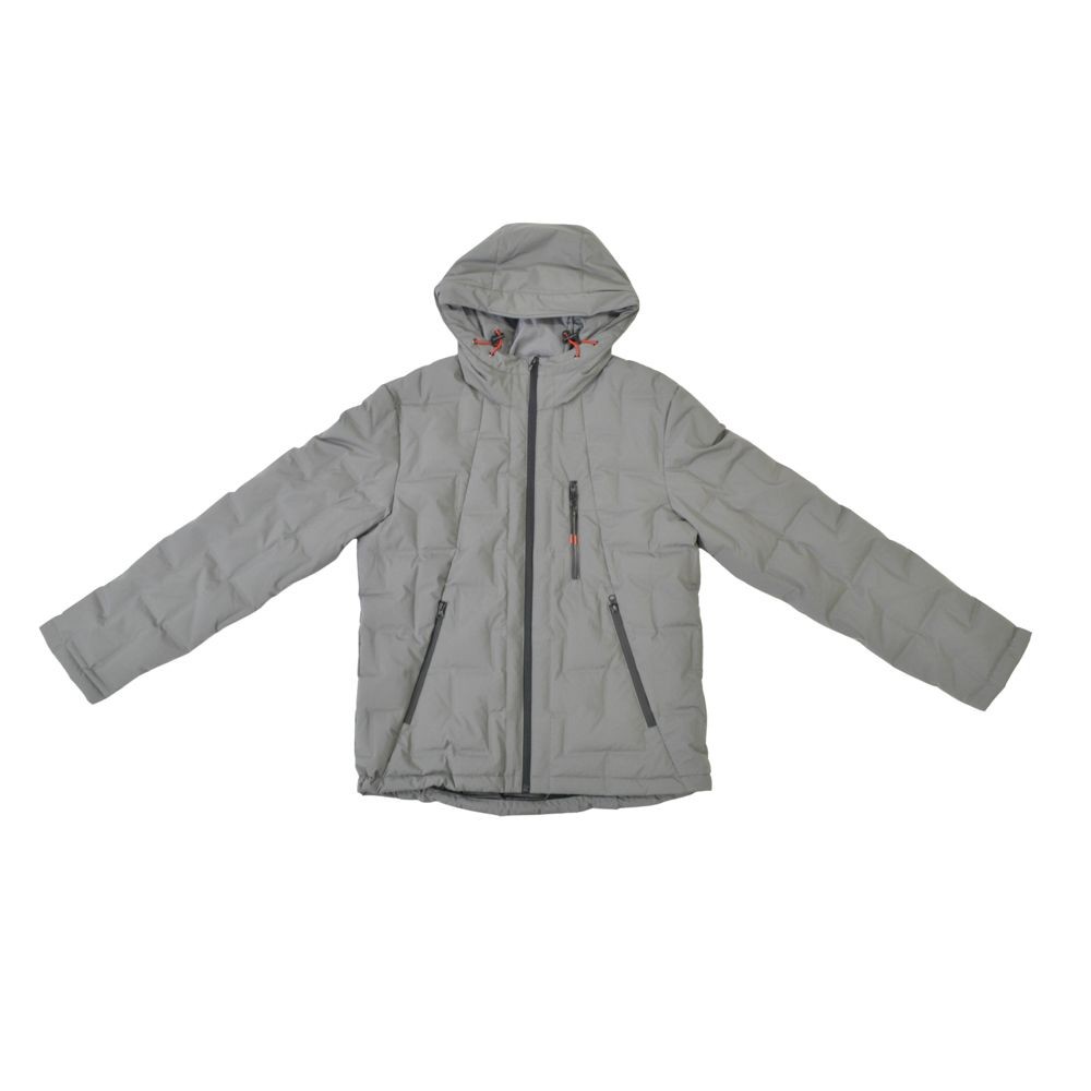 アウターシームレスダウンジャケット チャコール,  アウターシームレスダウンジャケット チャコール