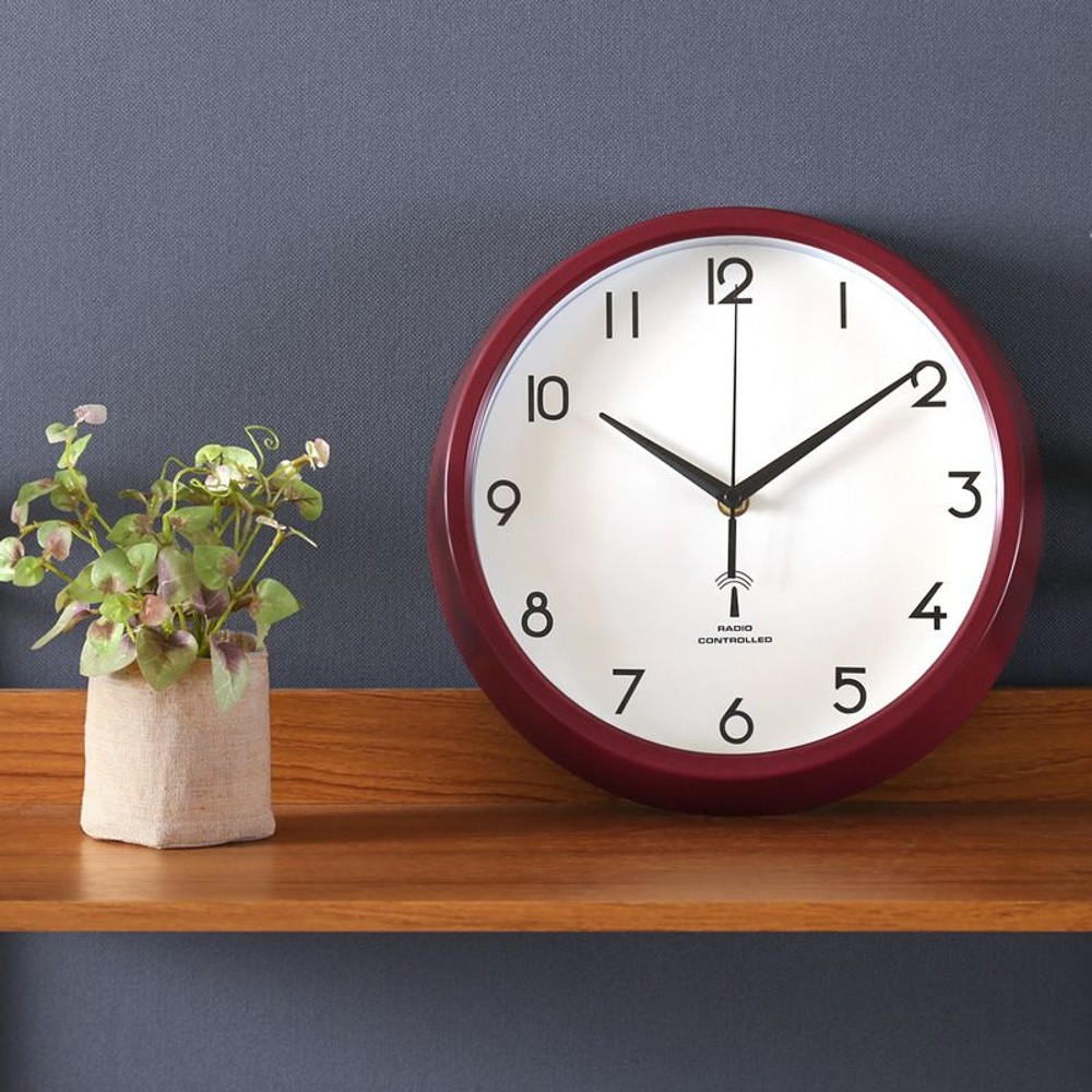 電波掛時計　カペラ　27ｃｍ（27266）, ホワイト, 27cm