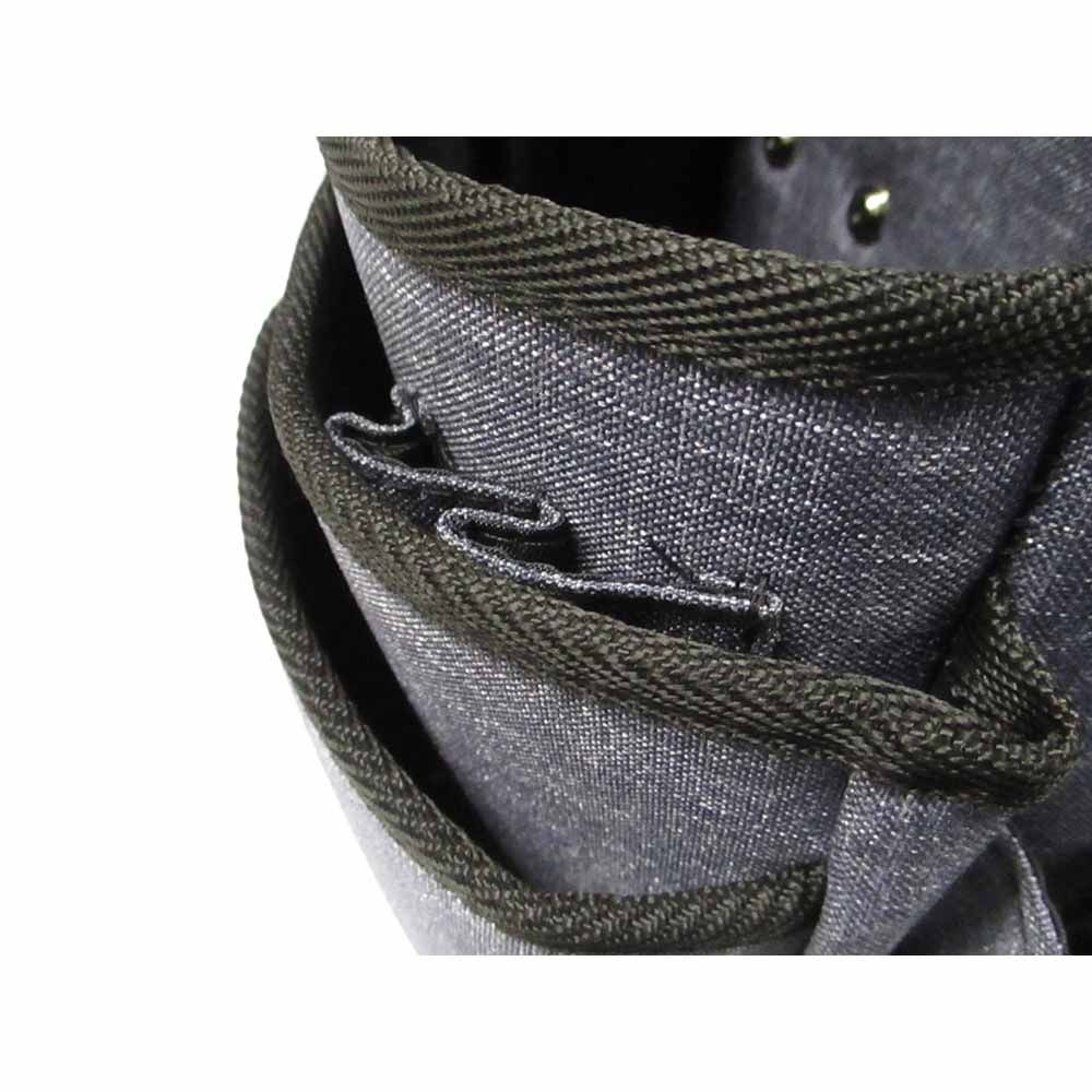 WIZ'A ウィザ 腰袋3段 WZB-004BL, ブラック, 3段