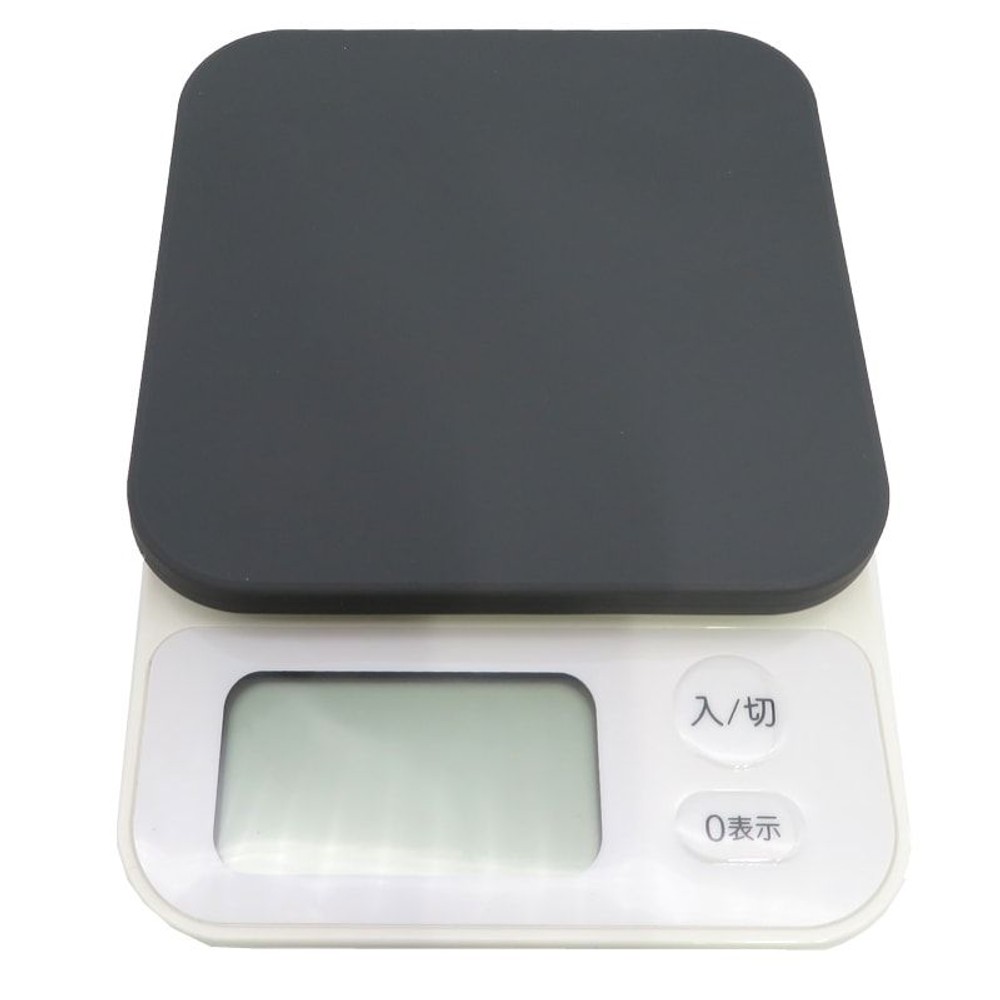 0．1ｇ単位ではかれるデジタルスケール　2ｋｇ　カバー付, ブラック, 約340g