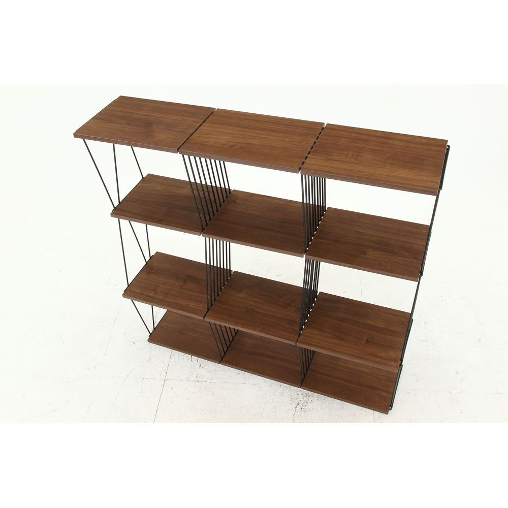 不二貿易 ＥＺＢＯ　ワイヤーディスプレイラック　ＭＢＲ【メーカー直送・代引不可】, ブラウン, 幅1184mm&times;奥行404mm&times;高さ1175mm