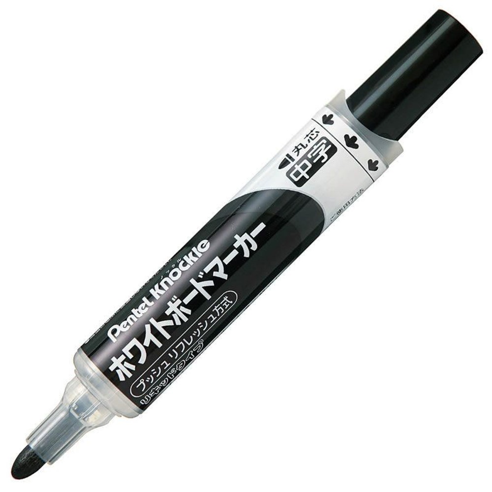 ぺんてる　ノックル　中字, 黒, 中字