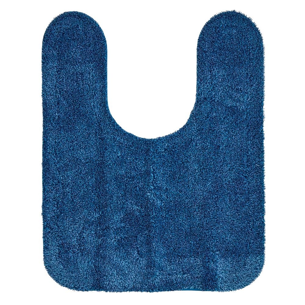 センコーＮＥＯツイード2耳長トイレマット, ネイビーブルー, 75×60cm